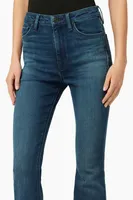 Holly High Rise Flare Jean with Inseam Slit