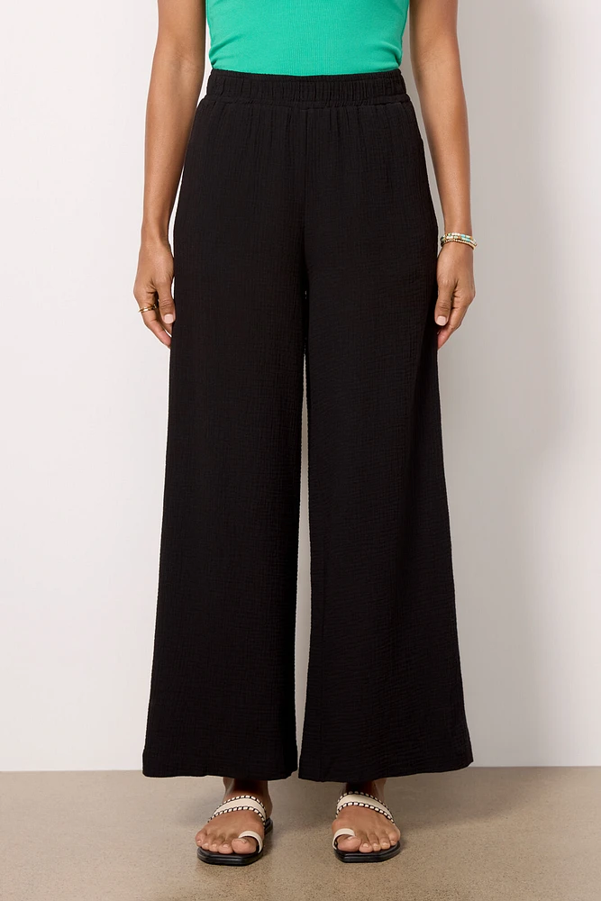 Lily Wide Leg Gauze Pant