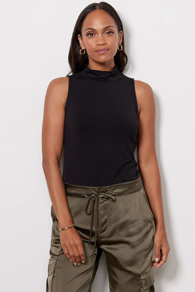 Robyne Sleeveless Mock Neck