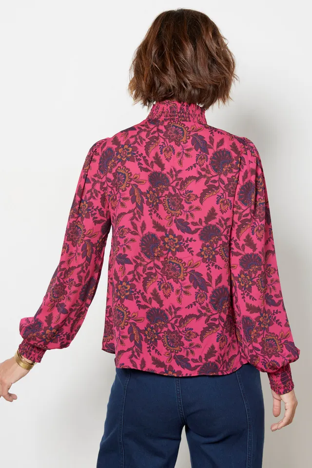 EVEREVE Kora Paisley Chiffon Blouse