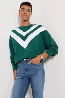 Juno Chevron Varsity Sweatshirt