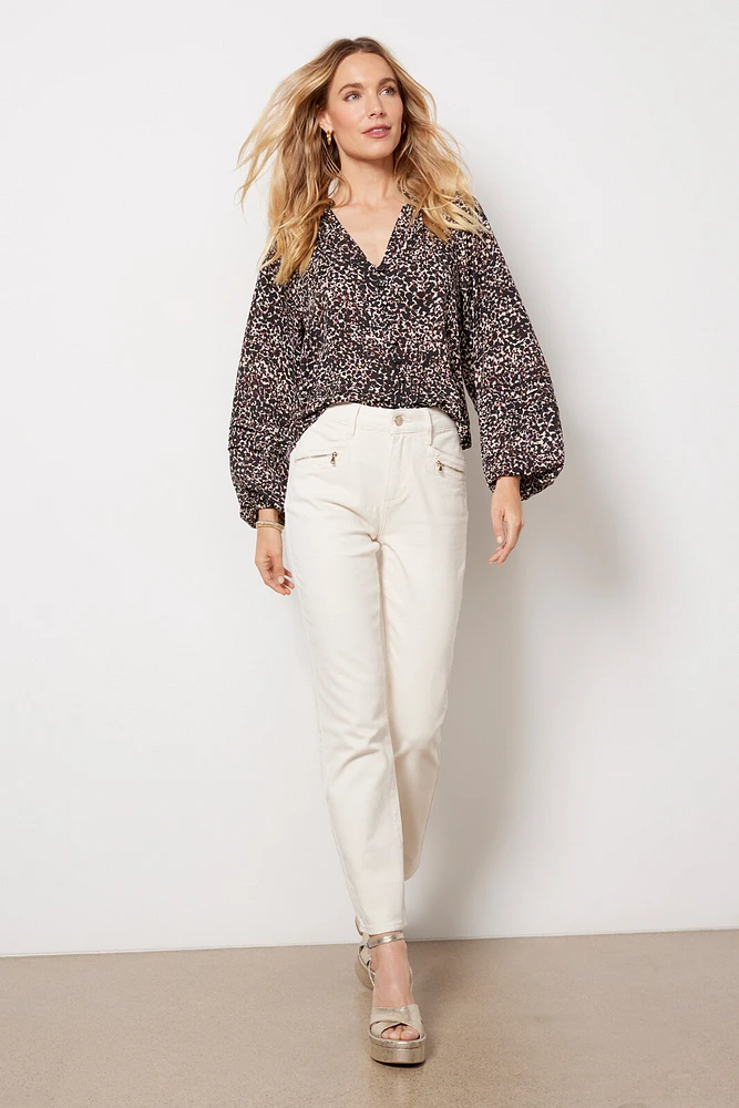 Molly Pleated Sleeve Blouse