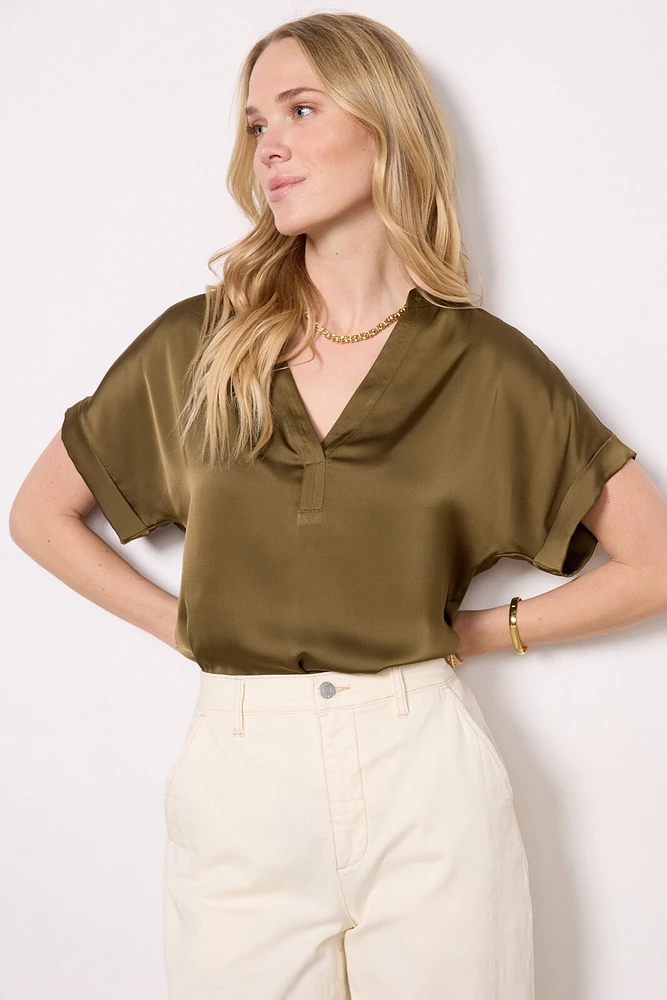 Avery Satin Top