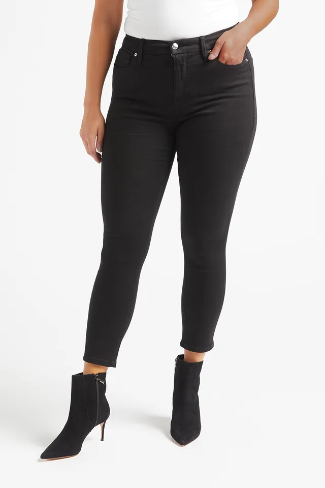 Soft Surroundings Superla Stretch Life is Good Straight Leg Crop Pants