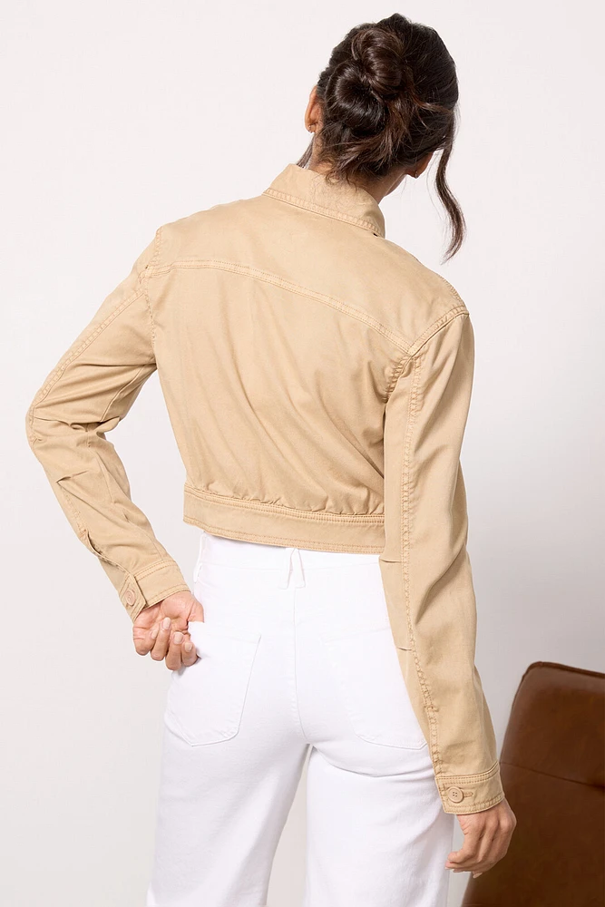 Rumi Cropped Trucker Jacket