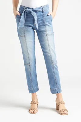 Seamed Reese Jean with Tie Waist