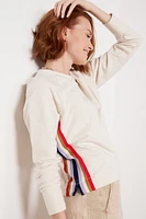 Taylor Stripe Trim Sweatshirt