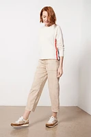 Taylor Stripe Trim Sweatshirt