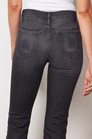 Le High Straight Degradable Jean