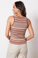 Bristol Stripe Henley Tank