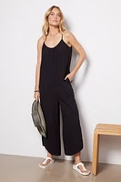 Flared Gauze Jumpsuit