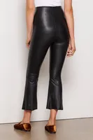 Faux Leather Cropped Boot