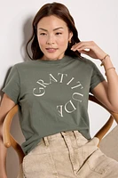 Gratitude Lila Tee