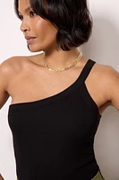 Detra One Shoulder Rib Top