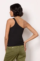 Detra One Shoulder Rib Top