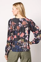 Lua Blurry Floral Blouse