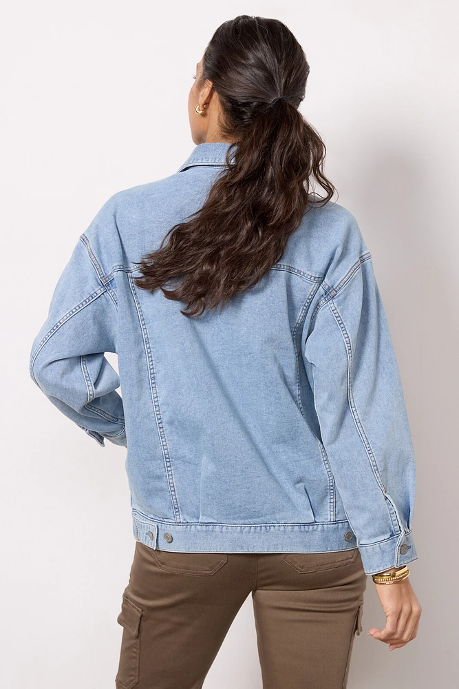 Stretch Terry Trucker Jacket