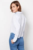 Stretch Oxford Crop Shirt