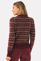Highland Fair Isle Puff Sleeve Sweater