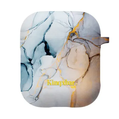 CASE AIRPODS KINGXBAR YELLOW MARBLE