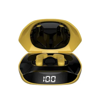 Dudao in-ear wireless headphones TWS Bluetooth 5.2 yellow (U16H-yellow)