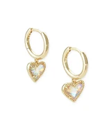 Ari Heart Huggie Earrings