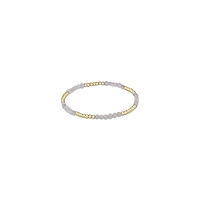 Blissful Pattern 2.5mm Bead Bracelet - Labradorite