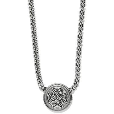 Interlok Bold Medallion Necklace