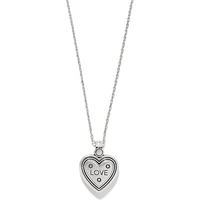 Mosaic Heart Petite Two Tone Necklace