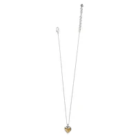 Mosaic Heart Petite Two Tone Necklace