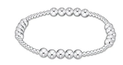 Classic Blissful Pattern 2.5mm Bead Bracelet - 5mm Sterling