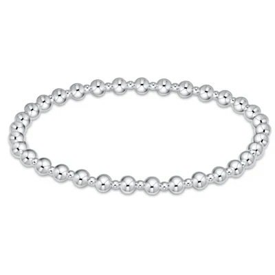 Classic Sterling Beaded Bliss 2mm Bead Bracelet - 4mm Sterling