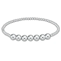 Classic Sterling Beaded Bliss 3mm Bead Bracelet - 6mm Sterling