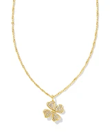 Clover Crystal Short Pendant Necklace