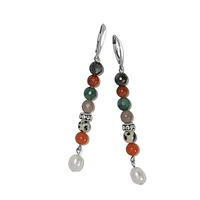 Contempo Desert Sky Pearl Drop Earrings