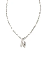 Crystal Letter Short Pendant Necklace