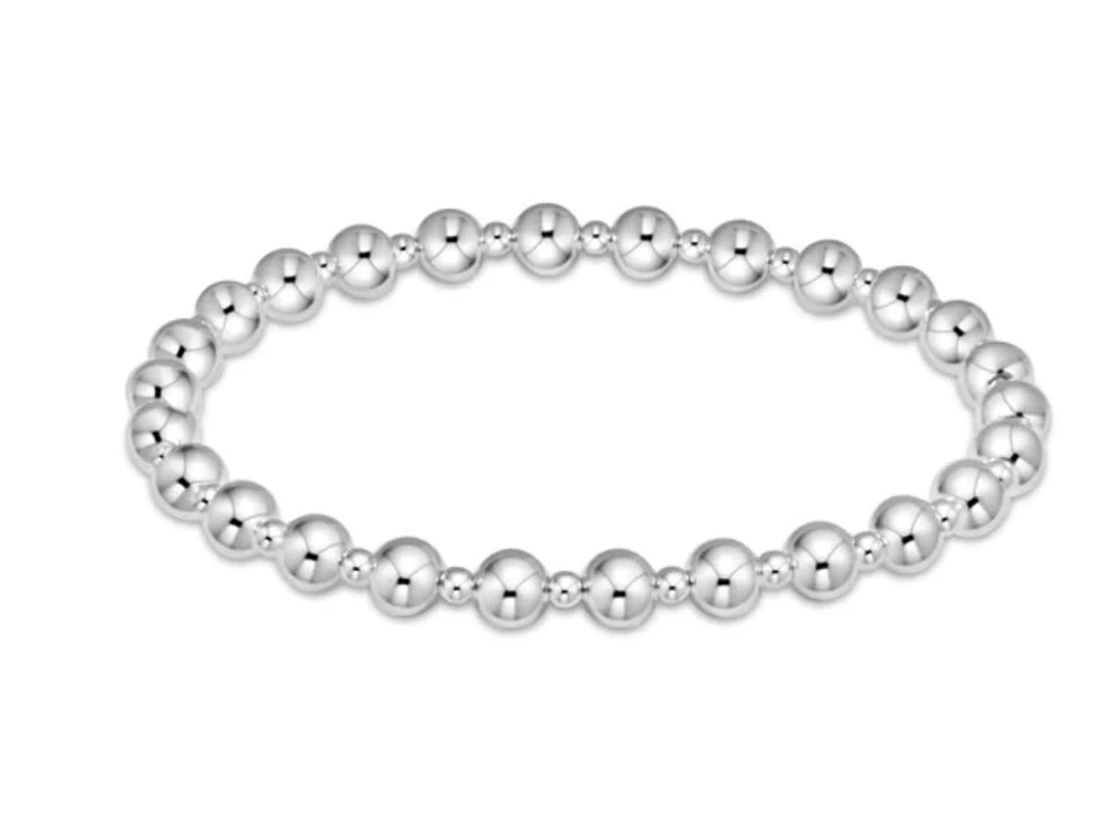 Classic Grateful Pattern 5mm Bead Bracelet - Sterling