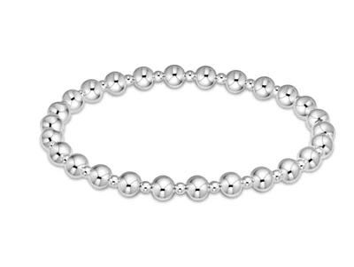 Classic Grateful Pattern 5mm Bead Bracelet - Sterling