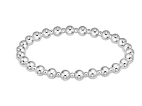 Classic Grateful Pattern 5mm Bead Bracelet - Sterling