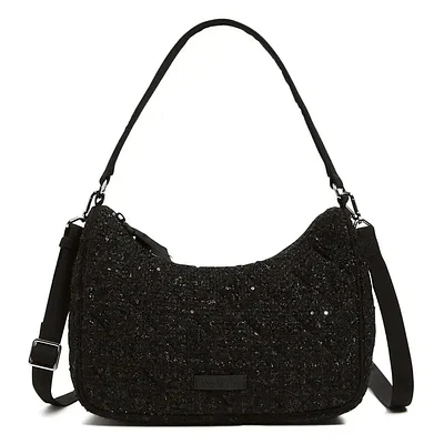 Frannie Crescent Crossbody - Black