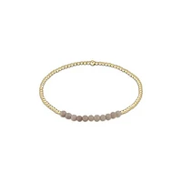 Gold Bliss 2mm Bead Bracelet - Riverstone