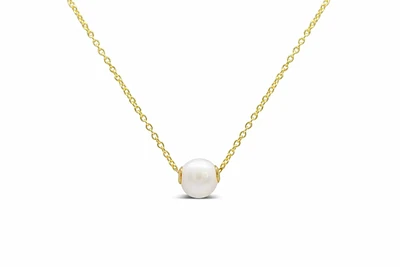 Itty Bitty Pretties - Slider Pearl (7-8mm) Gold Necklace