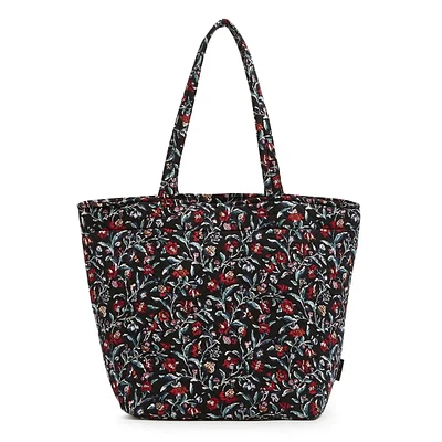 Grand Tote Bag - Perennials Noir