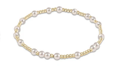 Hope Unwritten 4mm Bead Bracelet - Pearl