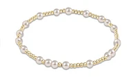 Hope Unwritten 4mm Bead Bracelet - Pearl