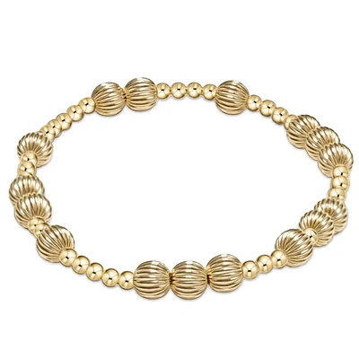 Hope Unwritten Dignity 6mm Bead Bracelet - Gold - Size 7.25''