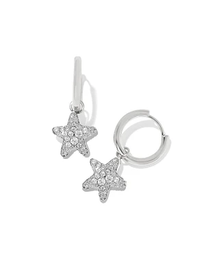 Jae Star Pave Huggie Earrings