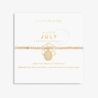 A Little Birthstone July Sunstone - Gold