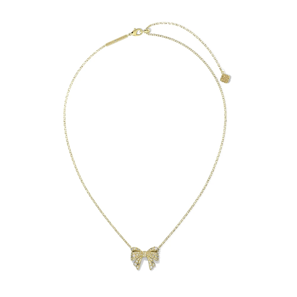 Krista Bow Short Pendant Necklace