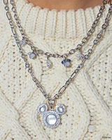 Mickey Minnie Charm Necklace